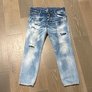 DSQUARED2 Faded Blue Jeans